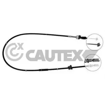 Tirette à câble, commande d'embrayage CAUTEX 038434