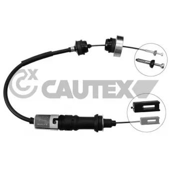 Tirette à câble, commande d'embrayage CAUTEX 038456