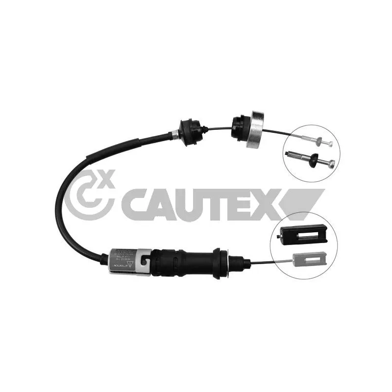 Tirette à câble, commande d'embrayage CAUTEX 038456