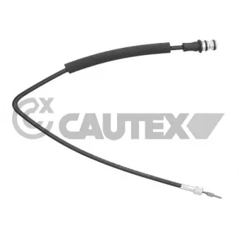Câble flexible de commande de compteur CAUTEX 038522