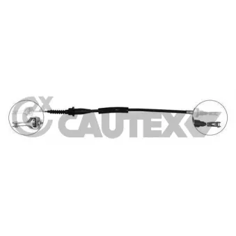 Tirette à câble, commande d'embrayage CAUTEX 069014
