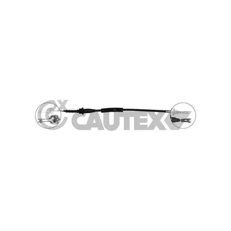 Tirette à câble, commande d'embrayage CAUTEX 069014
