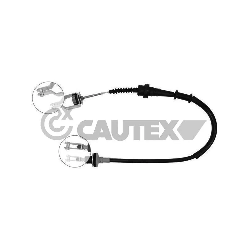 Tirette à câble, commande d'embrayage CAUTEX 069016