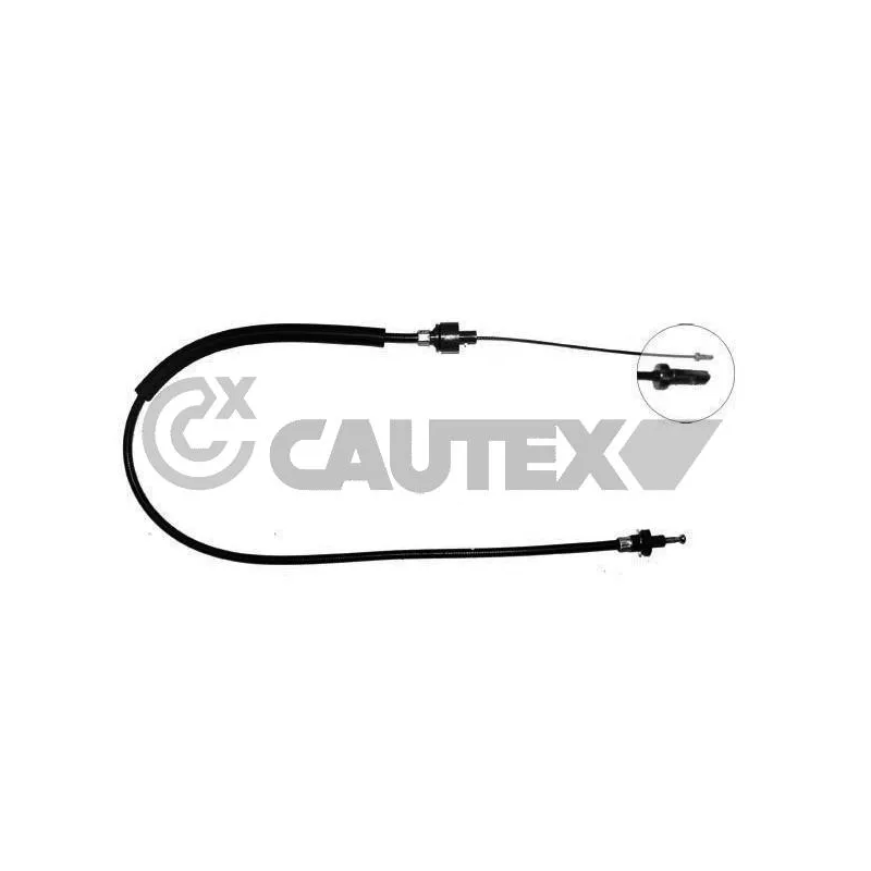 Tirette à câble, commande d'embrayage CAUTEX 081195