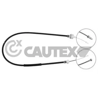 Tirette à câble, commande d'embrayage CAUTEX 081309