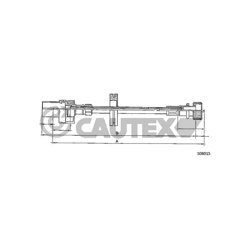 Câble flexible de commande de compteur CAUTEX 085210