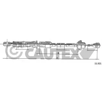 Câble d'accélération CAUTEX 085927