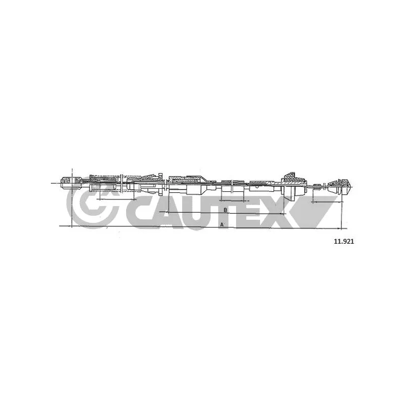 Câble d'accélération CAUTEX 085927