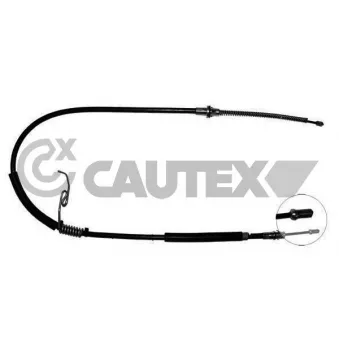 Tirette à câble, frein de stationnement CAUTEX 088002