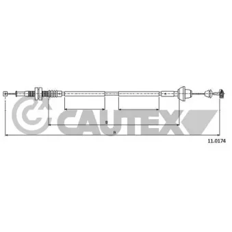 Câble d'accélération CAUTEX 088007