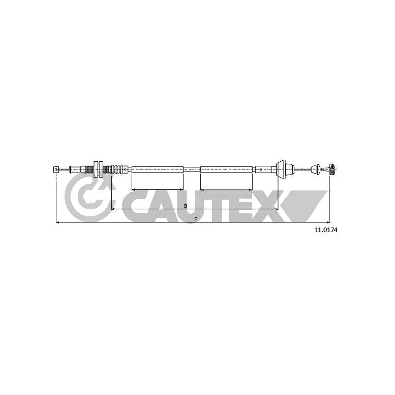 Câble d'accélération CAUTEX 088007