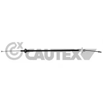 Tirette à câble, commande d'embrayage CAUTEX 089079