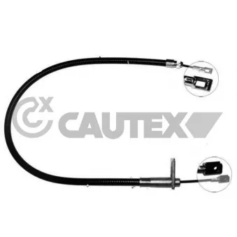 Tirette à câble, frein de stationnement CAUTEX 108001