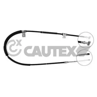 Tirette à câble, frein de stationnement CAUTEX 168214