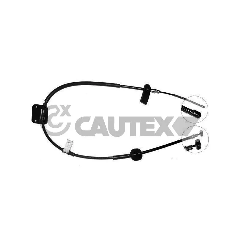 Tirette à câble, frein de stationnement CAUTEX 168218