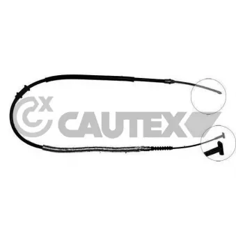Tirette à câble, frein de stationnement CAUTEX 218004