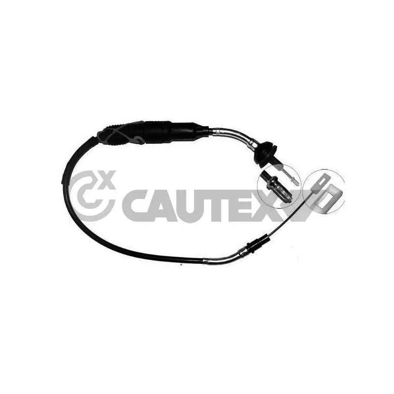 Tirette à câble, commande d'embrayage CAUTEX 460040