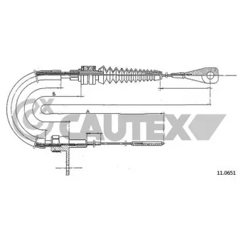 Câble d'accélération CAUTEX 465720