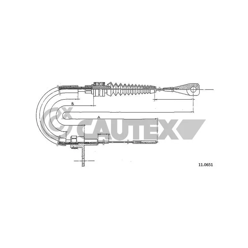 Câble d'accélération CAUTEX 465720