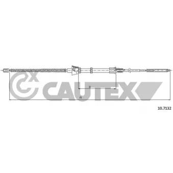 Tirette à câble, frein de stationnement CAUTEX 468005