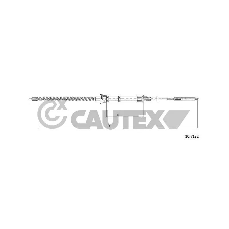 Tirette à câble, frein de stationnement CAUTEX 468005