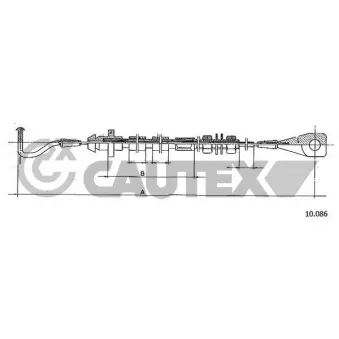 Câble d'accélération CAUTEX 468225