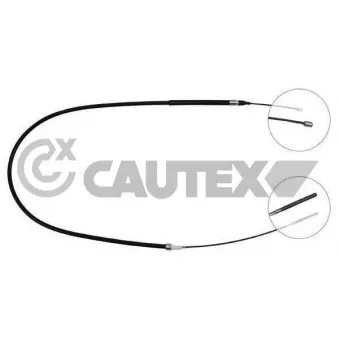 Tirette à câble, frein de stationnement CAUTEX 468252