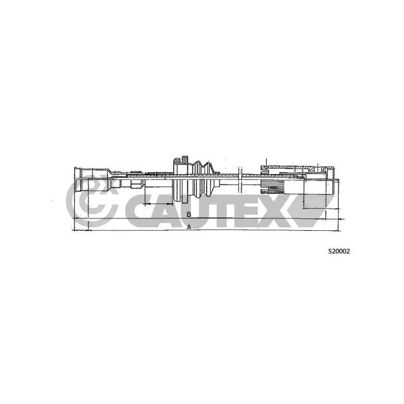 Câble flexible de commande de compteur CAUTEX 483127