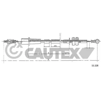 Câble d'accélération CAUTEX 485675