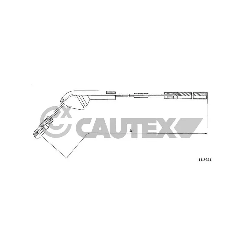 Tirette à câble, frein de stationnement CAUTEX 487935