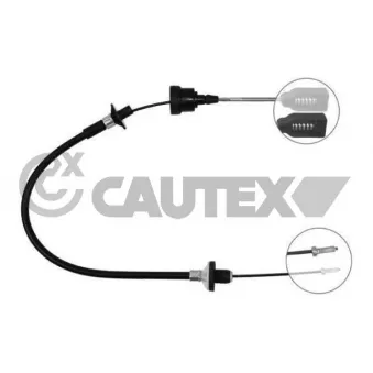 Tirette à câble, commande d'embrayage CAUTEX 489012