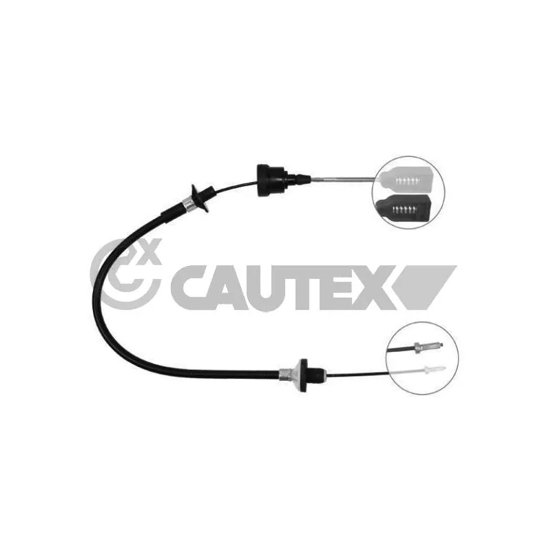 Tirette à câble, commande d'embrayage CAUTEX 489012