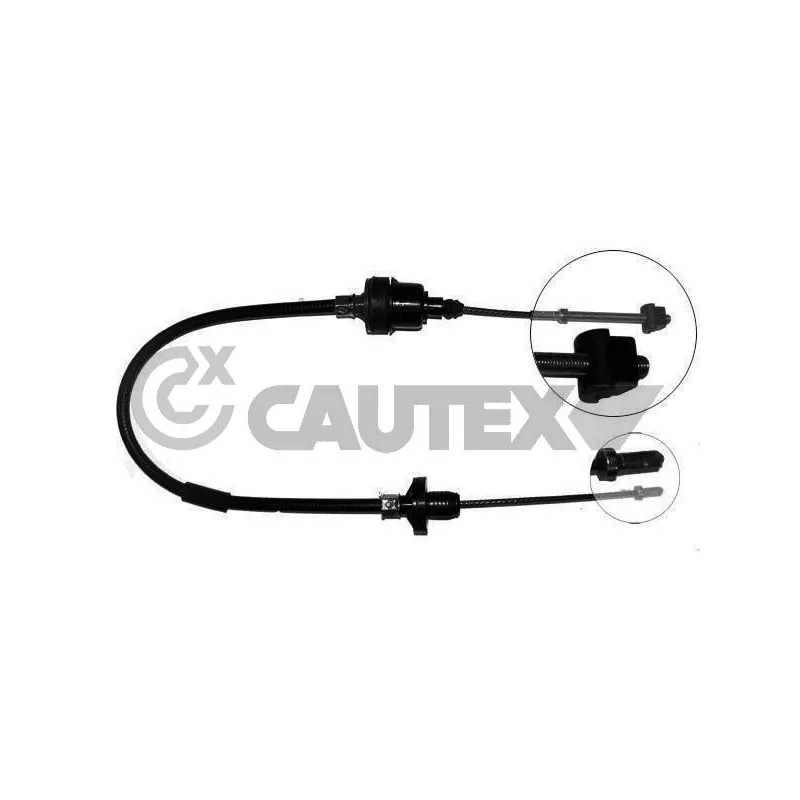 Tirette à câble, commande d'embrayage CAUTEX 489049