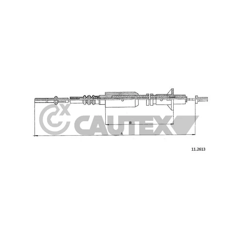 Tirette à câble, commande d'embrayage CAUTEX 489094