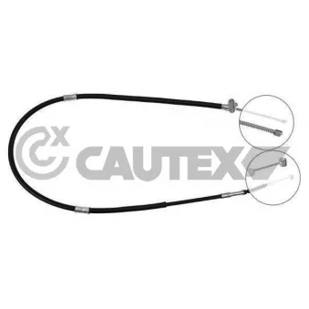 Tirette à câble, frein de stationnement CAUTEX 708006