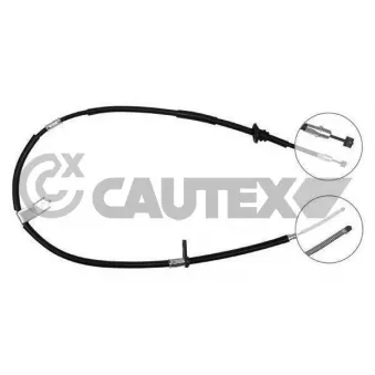 Tirette à câble, frein de stationnement CAUTEX 708083