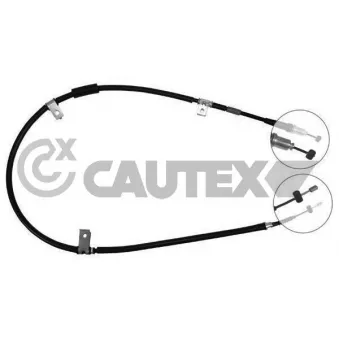 Tirette à câble, frein de stationnement CAUTEX 708088