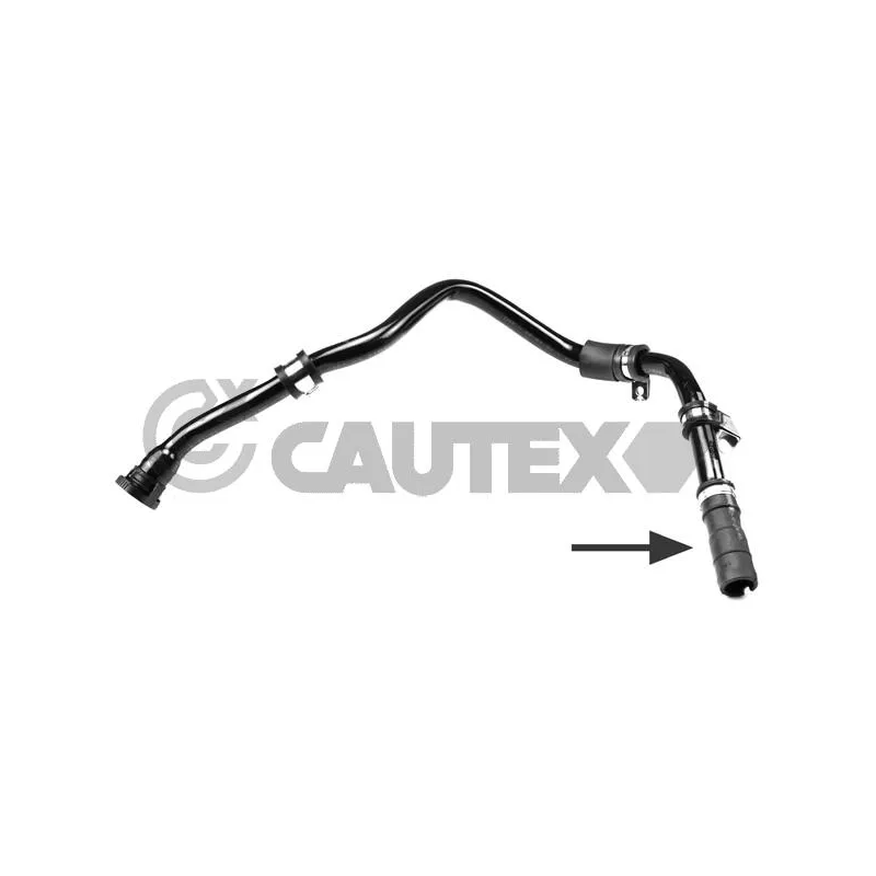 Durite de radiateur CAUTEX 753384