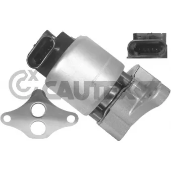 Vanne EGR, commande des gaz d'échappement CAUTEX 757553
