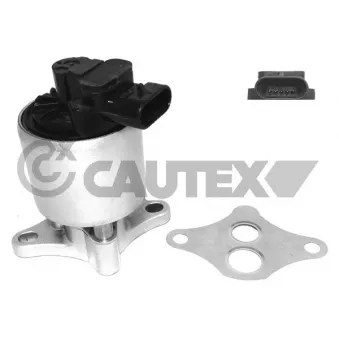 Vanne EGR, commande des gaz d'échappement CAUTEX 757582