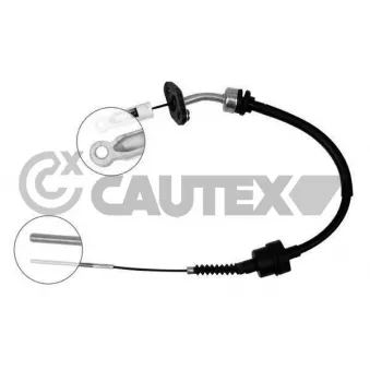 Tirette à câble, commande d'embrayage CAUTEX 760067