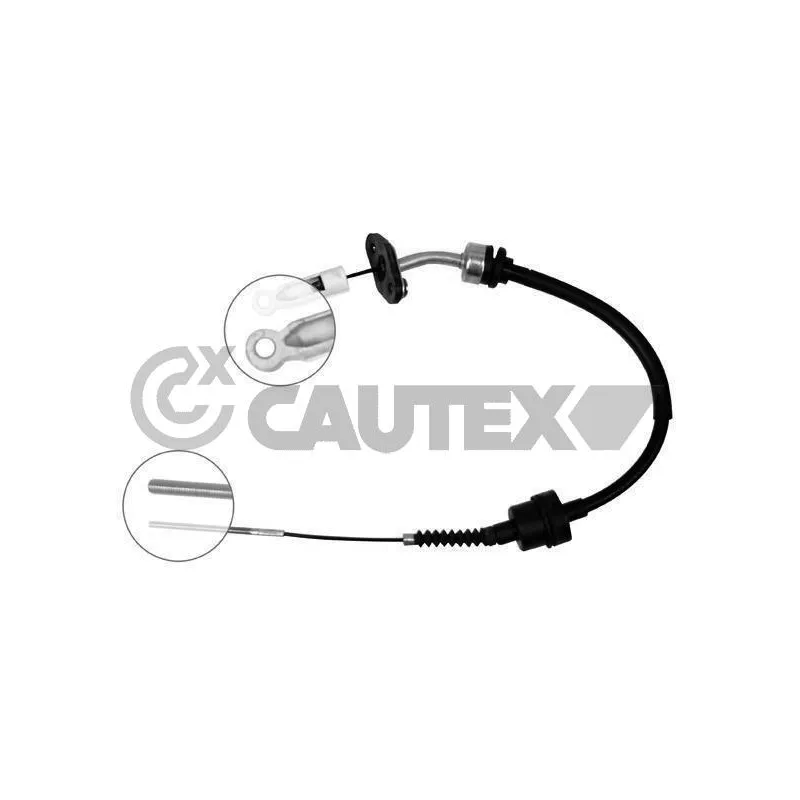 Tirette à câble, commande d'embrayage CAUTEX 760067