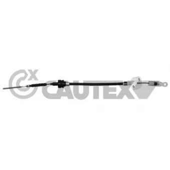 Tirette à câble, commande d'embrayage CAUTEX 760095