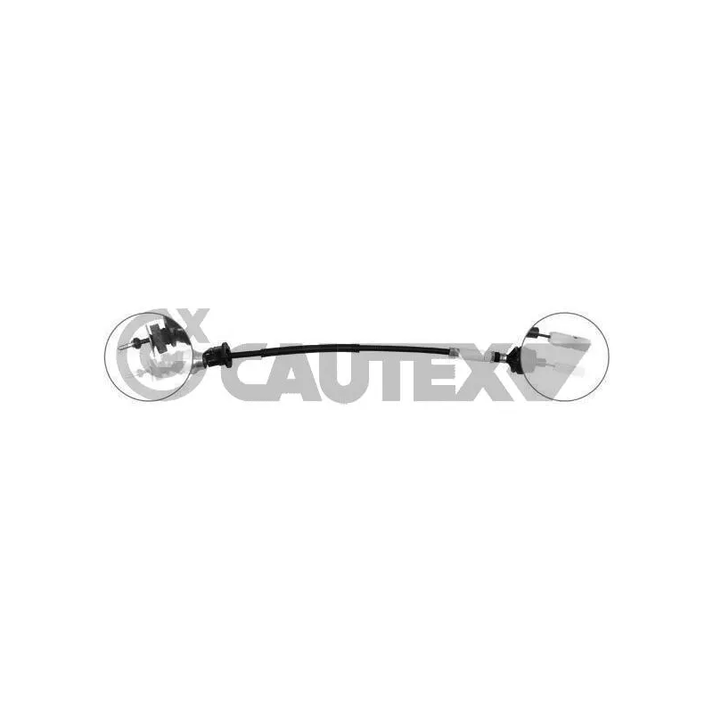 Tirette à câble, commande d'embrayage CAUTEX 760112