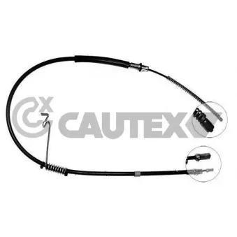 Tirette à câble, frein de stationnement CAUTEX 760154