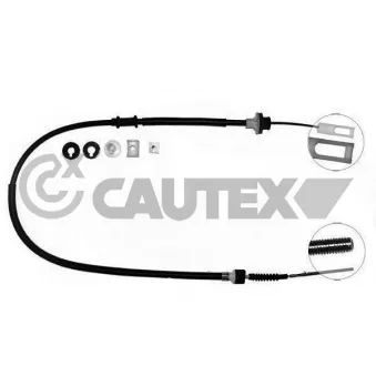 Tirette à câble, commande d'embrayage CAUTEX 760173