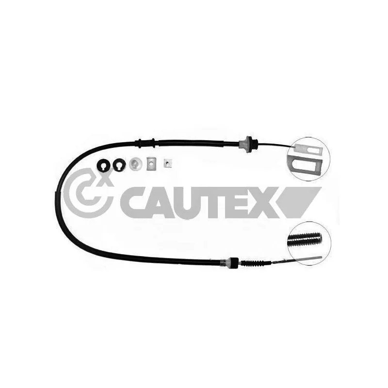 Tirette à câble, commande d'embrayage CAUTEX 760173