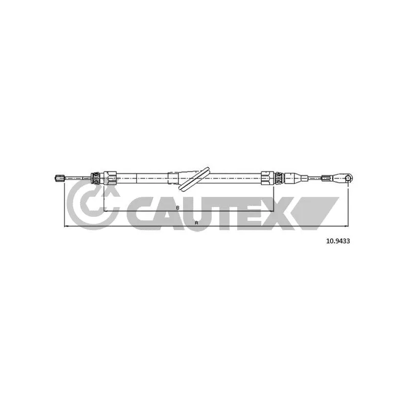 Tirette à câble, frein de stationnement CAUTEX 760738