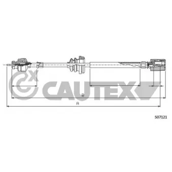 Câble flexible de commande de compteur CAUTEX 760929