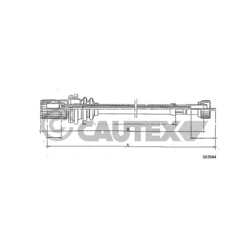 Câble flexible de commande de compteur CAUTEX 760935